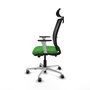PIQUERAS Y CRESPO Silla de oficina Haches con mecanismo Sincro/Traslack Verde y Negro