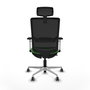 PIQUERAS Y CRESPO Silla de oficina Haches con mecanismo Sincro/Traslack Verde y Negro
