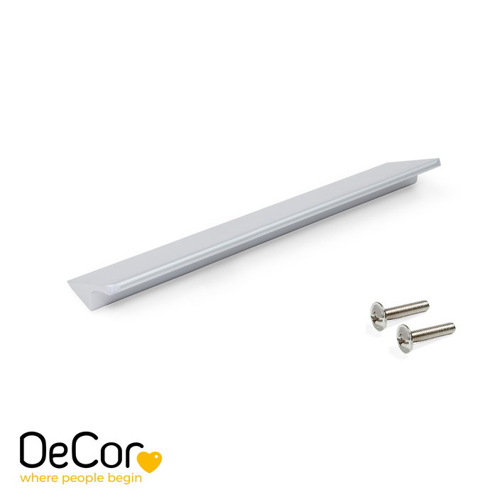 Emuca Lote de 10 tiradores para mueble Torrent, L150mm, intereje 128mm, Aluminio, Anodizado mate Emuca Lote de 10 tiradores para mueble Torrent, L150mm, intereje 128mm, Aluminio, Anodizado mate