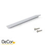 Emuca Lote de 10 tiradores para mueble Torrent, L150mm, intereje 128mm, Aluminio, Anodizado mate