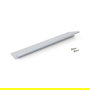 Emuca Lote de 10 tiradores para mueble Torrent, L150mm, intereje 128mm, Aluminio, Anodizado mate