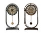 DKD Home Decor Reloj de Sobremesa Vintage Hierro y Cristal Dorado y Negro