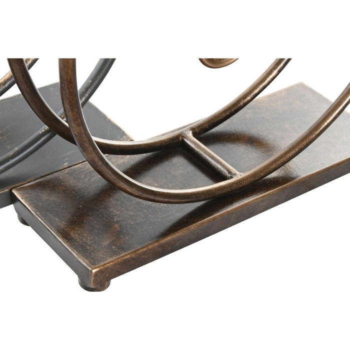 DKD Home Decor Reloj Sobremesa Vintage Dorado Negro 10 x 58 x 30 cm (2 Unidades)