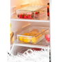 Hermia F-227 Organizadores para Frigorífico, Plástico Transparente, 20.5 x 36.5 x 7.5 cm, Set de 3 Piezas
