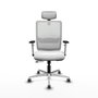 PIQUERAS Y CRESPO Silla de oficina Haches Blanca con Mecanismo Sincro/Traslack