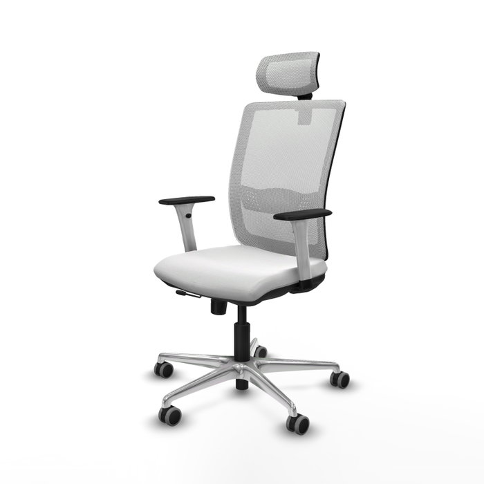 PIQUERAS Y CRESPO Silla de oficina Haches Blanca con Mecanismo Sincro/Traslack PIQUERAS Y CRESPO Silla de oficina Haches Blanca con Mecanismo Sincro/Traslack