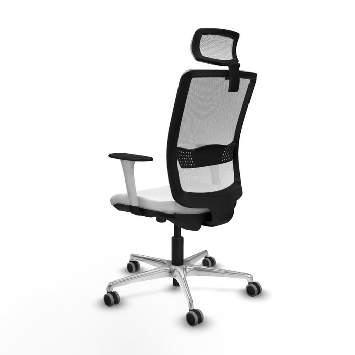 PIQUERAS Y CRESPO Silla de oficina Haches Blanca con Mecanismo Sincro/Traslack PIQUERAS Y CRESPO Silla de oficina Haches Blanca con Mecanismo Sincro/Traslack