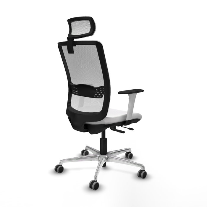 PIQUERAS Y CRESPO Silla de oficina Haches Blanca con Mecanismo Sincro/Traslack PIQUERAS Y CRESPO Silla de oficina Haches Blanca con Mecanismo Sincro/Traslack