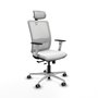 PIQUERAS Y CRESPO Silla de oficina Haches Blanca con Mecanismo Sincro/Traslack
