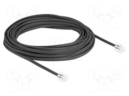 DeLOCK Cable telefónico RJ11 a RJ11 negro 5 m