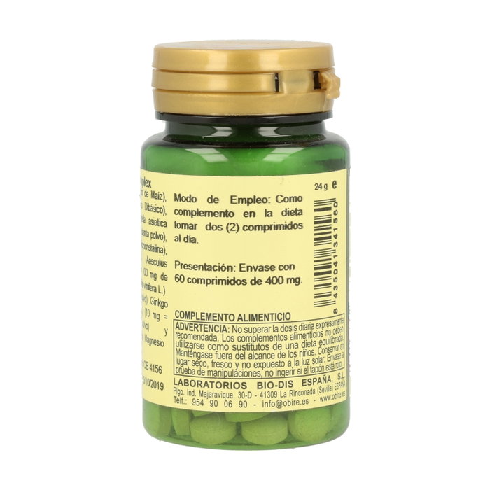 Obire Centella asiática extracto seco complex 400 mg 60 comprimidos