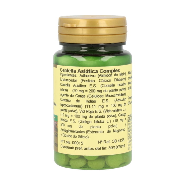 Obire Centella asiática extracto seco complex 400 mg 60 comprimidos