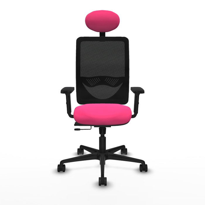 PIQUERAS Y CRESPO Silla de oficina Zulema Rosa y Negro