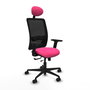 PIQUERAS Y CRESPO Silla de oficina Zulema Rosa y Negro