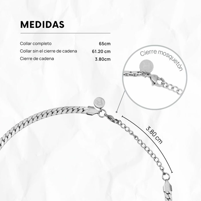 Collar Hombre Radiant RH000266 Plateado