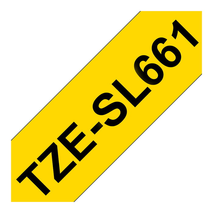 Brother TZe-SL661 Cinta Autolaminada Negro sobre Amarillo 36 mm Brother TZe-SL661 Cinta Autolaminada Negro sobre Amarillo 36 mm