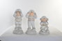 DKD Home Decor Figura de Astronauta con LED en Fibra de Vidrio