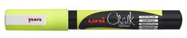 Marcador Tiza Liquida Uni-Ball Chalk Marker (Pwe-3Ms) 0,7 Mm Amarillo (Set de 6)