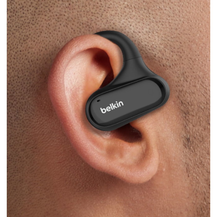 Belkin SoundForm ClearFit Auriculares TWS Gancho de Oreja Negro