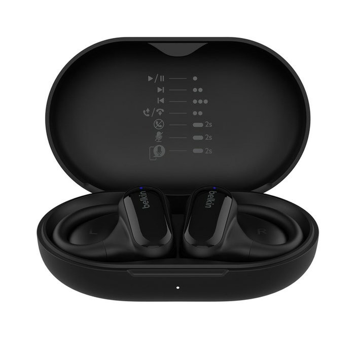 Belkin SoundForm ClearFit Auriculares de Oído Abierto Negro