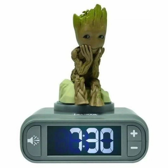 Lexibook Despertador digital Groot Guardianes de la Galaxia con luz nocturna y sonidos