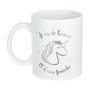 Home Deco Factory Taza de Cerámica Unicornio 350 ml LICORNE