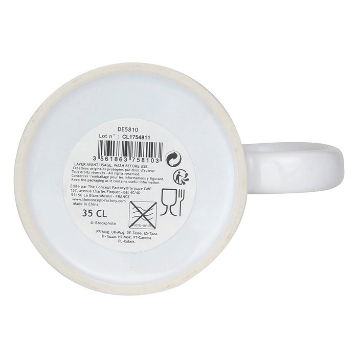 Home Deco Factory Taza de Cerámica Unicornio 350 ml LICORNE
