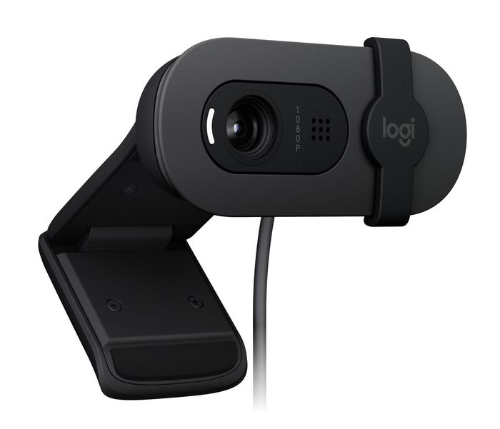 Logitech Brio 105 Webcam Full HD 1080p con Privacidad, Micrófono, USB para Videollamadas - Graphite