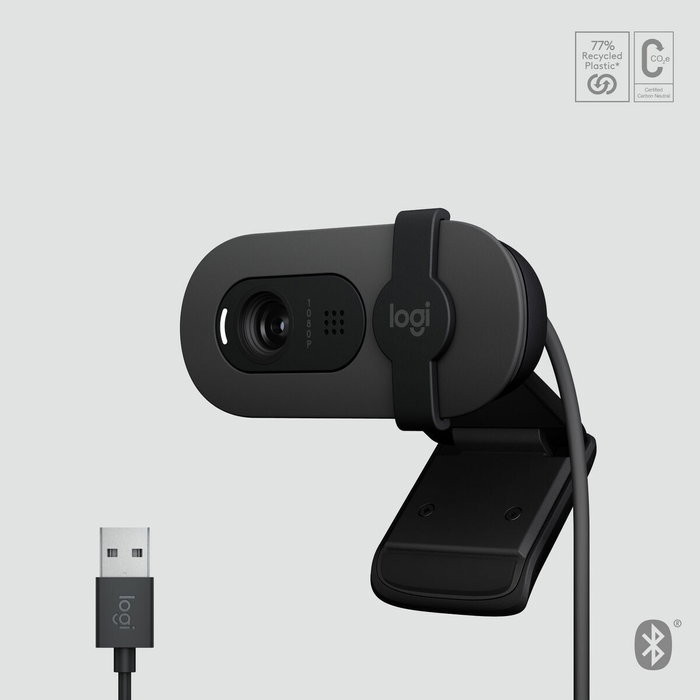 Logitech Brio 105 Webcam Full HD 1080p Grafito Logitech Brio 105 Webcam Full HD 1080p Grafito
