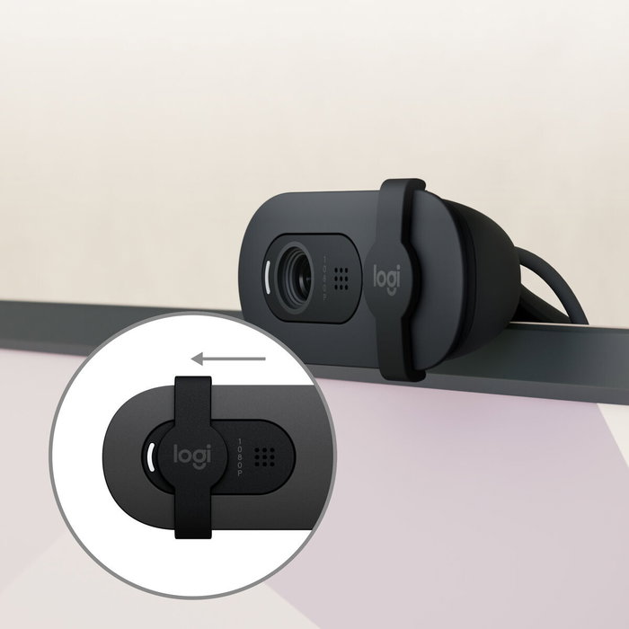 Logitech Brio 105 Webcam Full HD 1080p Grafito Logitech Brio 105 Webcam Full HD 1080p Grafito
