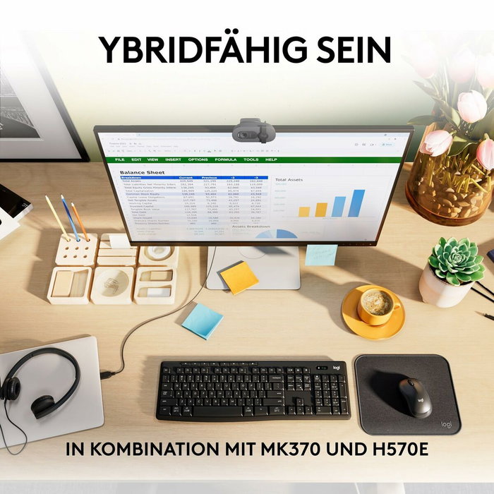 Logitech Brio 105 Webcam Full HD 1080p Grafito Logitech Brio 105 Webcam Full HD 1080p Grafito