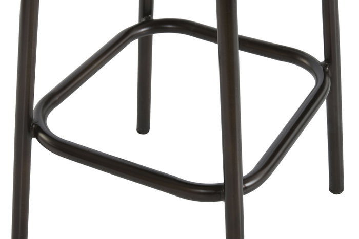DKD Home Decor Taburete Plegable de Piel y Hierro Marrón DKD Home Decor Taburete Plegable de Piel y Hierro Marrón