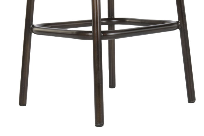 DKD Home Decor Taburete Plegable de Piel y Hierro Marrón DKD Home Decor Taburete Plegable de Piel y Hierro Marrón