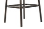 DKD Home Decor Taburete Plegable de Piel y Hierro Marrón
