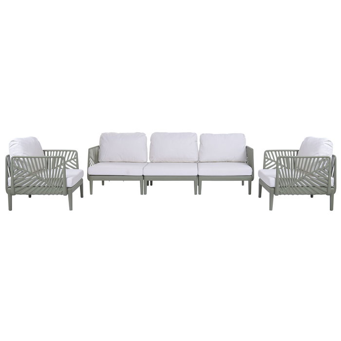 DKD Home Decor Sofá de Jardín y Terraza Verde Menta, Set de 4 Piezas DKD Home Decor Sofá de Jardín y Terraza Verde Menta, Set de 4 Piezas