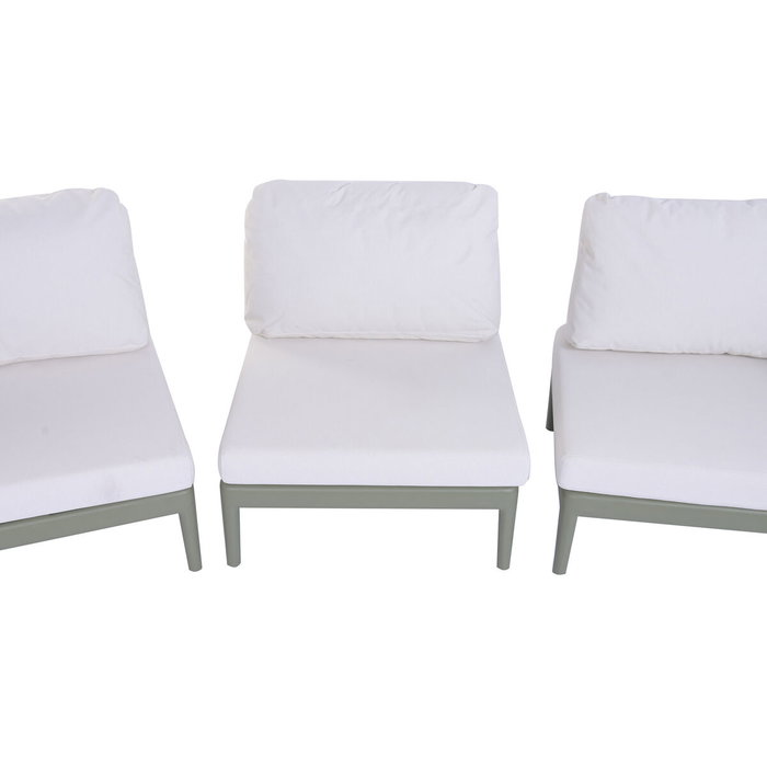 DKD Home Decor Sofá de Jardín y Terraza Verde Menta, Set de 4 Piezas DKD Home Decor Sofá de Jardín y Terraza Verde Menta, Set de 4 Piezas