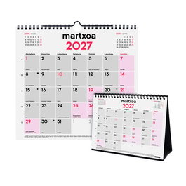 FINOCAM Surtido de 20 Calendarios Mensuales 2027 en Euskera