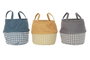 DKD Home Decor Cesta Ropa Poliéster 28x28x28 Surtido de 3