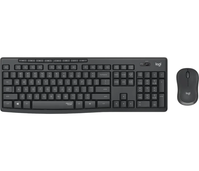 Logitech MK295 Silent Combo Inalámbrico con Teclado AZERTY y Ratón en Grafito