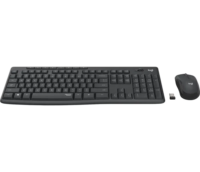 Logitech MK295 Silent Combo Inalámbrico con Teclado AZERTY y Ratón en Grafito