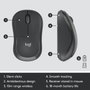 Logitech MK295 Silent Combo Inalámbrico con Teclado AZERTY y Ratón en Grafito