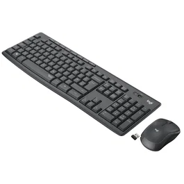Logitech MK295 Silent Combo de teclado y ratón inalámbrico AZERTY Grafito