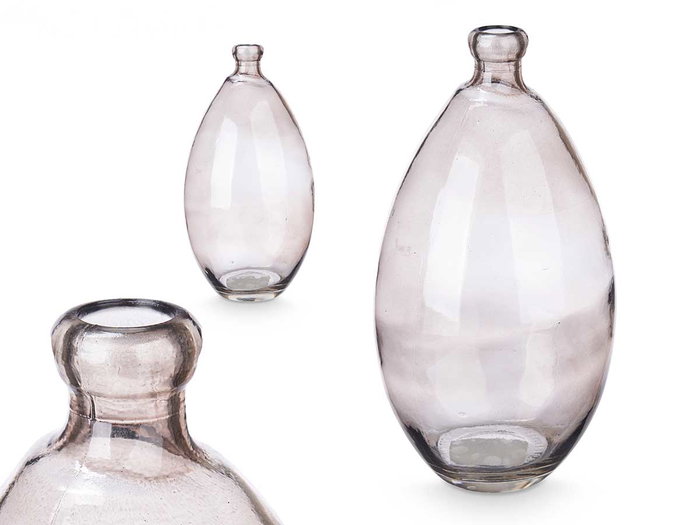 GIFTDECOR Botella Abombada Irregular Gris GIFTDECOR Botella Abombada Irregular Gris