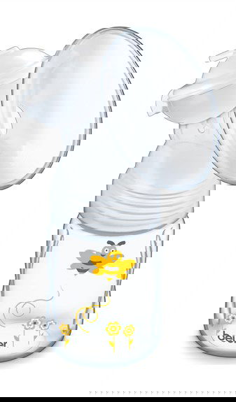 Beurer BY-40 Extractor de Leche Eléctrico con 10 Niveles de Estimulación y Extracción, Función Memoria y Pantalla LCD