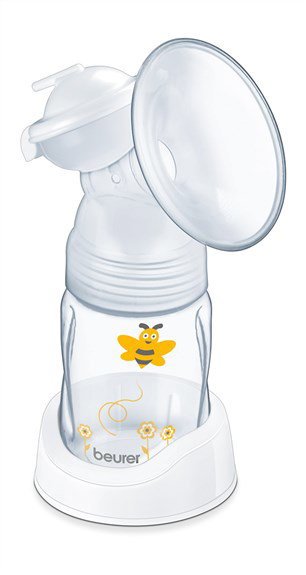 Beurer BY-40 Extractor de Leche Eléctrico con 10 Niveles de Estimulación y Extracción, Función Memoria y Pantalla LCD