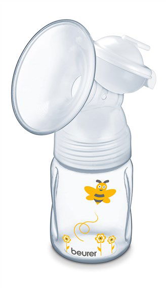 Beurer BY-40 Extractor de Leche Eléctrico con 10 Niveles de Estimulación y Extracción, Función Memoria y Pantalla LCD