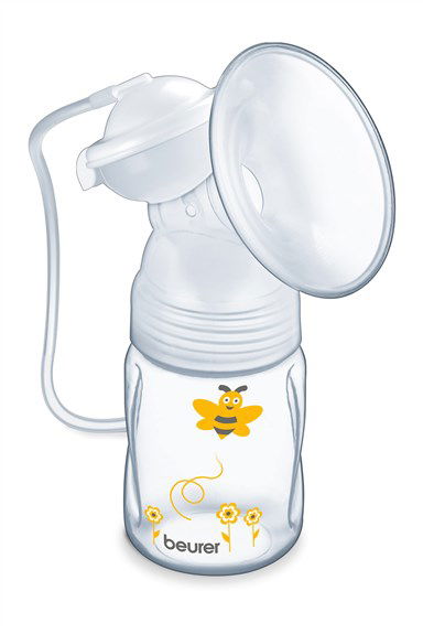 Beurer BY-40 Extractor de Leche Eléctrico con 10 Niveles de Estimulación y Extracción, Función Memoria y Pantalla LCD