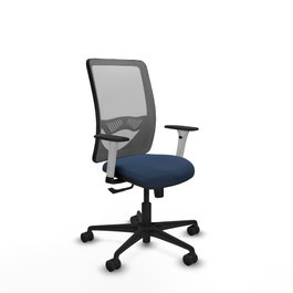 PIQUERAS Y CRESPO Silla de oficina Zulema Azul Marino y Gris