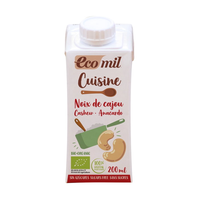 ECOMIL Bebida de anacardo para cocinar Bio 200ml ECOMIL Bebida de anacardo para cocinar Bio 200ml