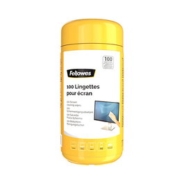 Fellowes Dispensador de 100 Toallitas Limpiadoras para Pantallas
